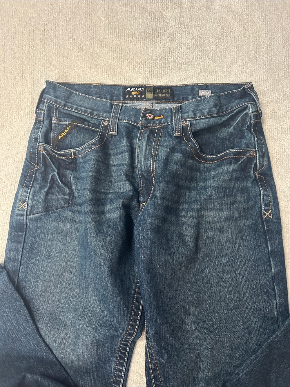 Ariat Dark Blue Straight-Leg Jeans - Picture 3 of 6